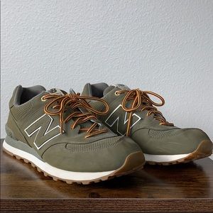 Olive green new balance 574